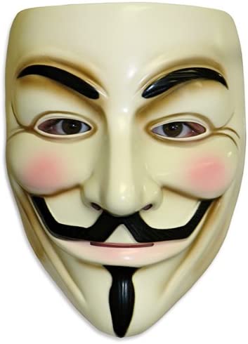 Dubkart Costumes Vendetta Face Mask Money Heist Anonymous Halloween