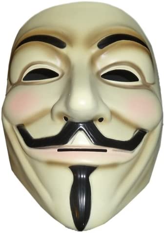 Dubkart Costumes Vendetta Face Mask Money Heist Anonymous Halloween