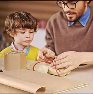 Dubkart Craft paper 20 PCS Craft Art Gift Wrapping Paper 70x50 cm Brown