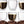 Dubkart Cups and glasses 6 PCS Double Walled Glass Coffee Cups (Small 80ml)