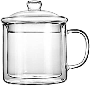 Dubkart Cups and glasses Double Layer Clear Glass Mug Tea Coffee Beverages Hot Drinks