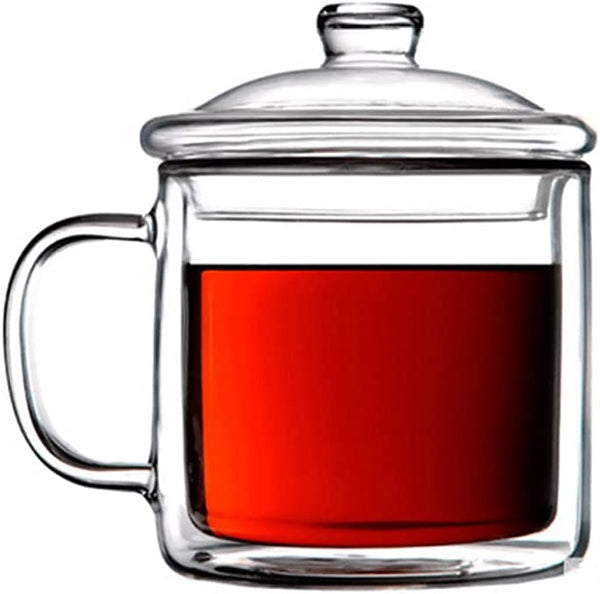 Dubkart Cups and glasses Double Layer Clear Glass Mug Tea Coffee Beverages Hot Drinks