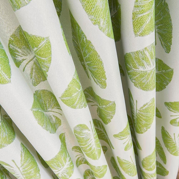 Dubkart Curtains & Drapes Banana Leaf Blackout Window Curtains 1.4m x 2.5m