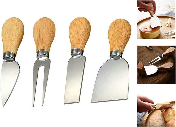 Dubkart Cutlery 4 PCS Cheese Slicer Knives Set