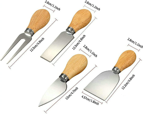 Dubkart Cutlery 4 PCS Cheese Slicer Knives Set