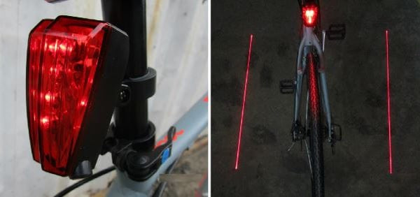 DubKart Cycling Bicycle Flashing Tail Rear Safety Light
