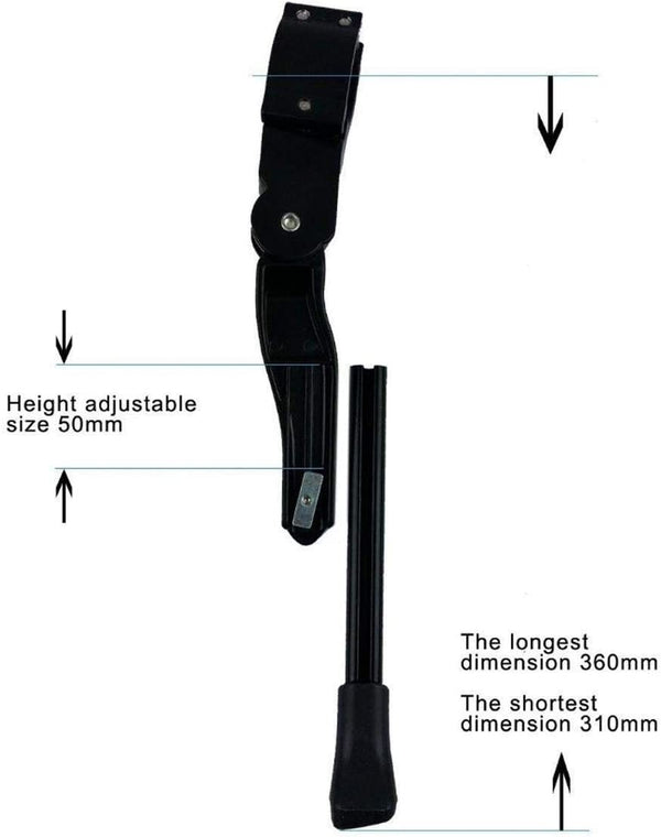 Dubkart Cycling Bicycle Kick Side Stand Adjustable Foldable