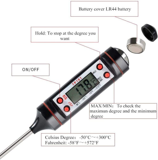 Dubkart Digital Food Thermometer with LCD Screen