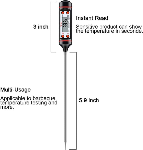 Dubkart Digital Food Thermometer with LCD Screen