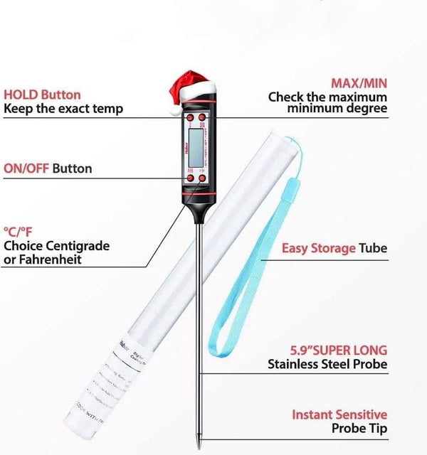 Dubkart Digital Food Thermometer with LCD Screen