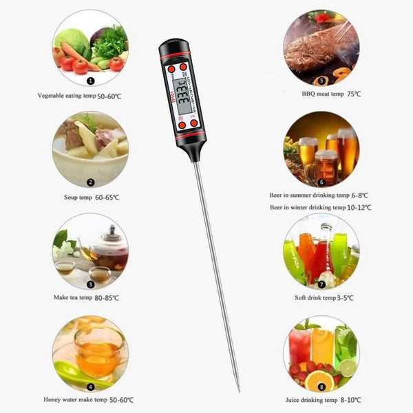 Dubkart Digital Food Thermometer with LCD Screen