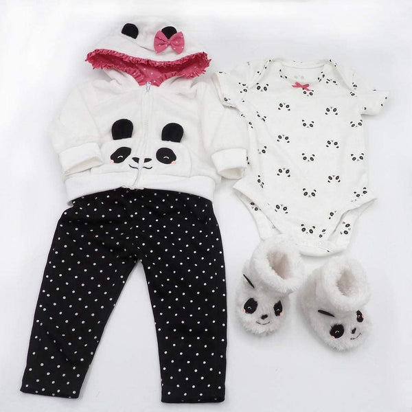 Dubkart Dolls 20 inch Real Life Like Reborn Baby Doll Panda Top