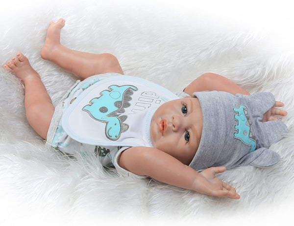 Dubkart Dolls 22 Inch Dinosaur Theme Real Life Like Reborn Baby Doll