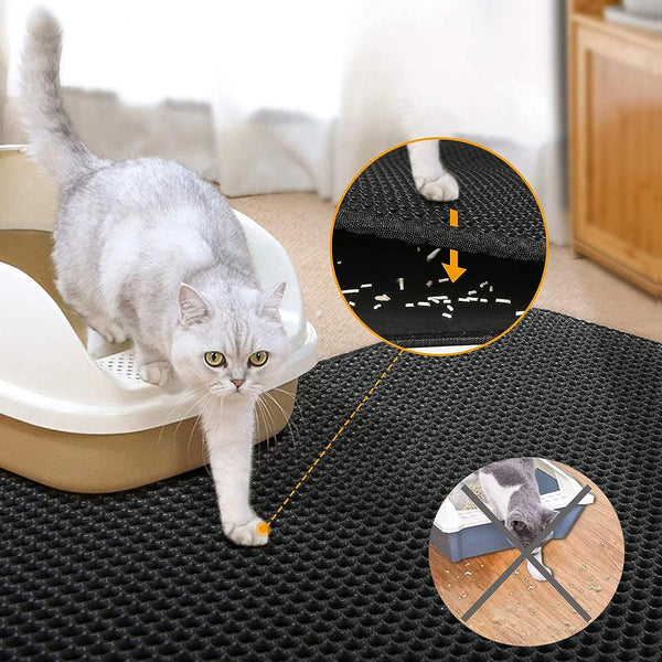 Dubkart Double Layer Cat Litter Trapping Mat 40x50cm
