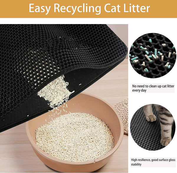 Dubkart Double Layer Cat Litter Trapping Mat 40x50cm