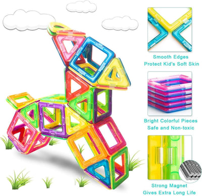 Dubkart Educational toys 139 PCS 3D Magnetic Tiles Building Blocks Set Educational Toy