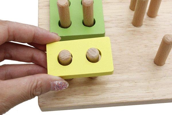 Dubkart Educational toys 17 PCS Children's Educational Wooden Shape Geometric Puzzle Toy