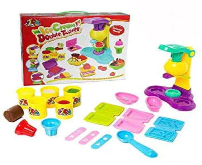 Dubkart Educational toys 18 PCS Double Ice Cream Twister Clay And Mold Playset