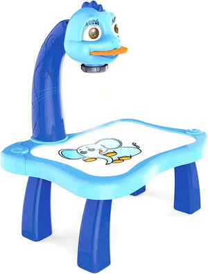 Dubkart Educational toys Kids Educational Learning Painting Desk Table with Lights Music Projector