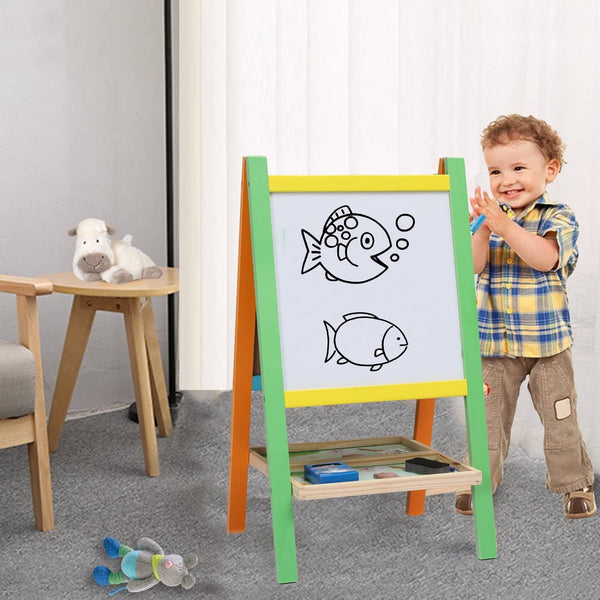 Dubkart Educational toys Kids Educational Wooden Dual Sided Blackboard Size M