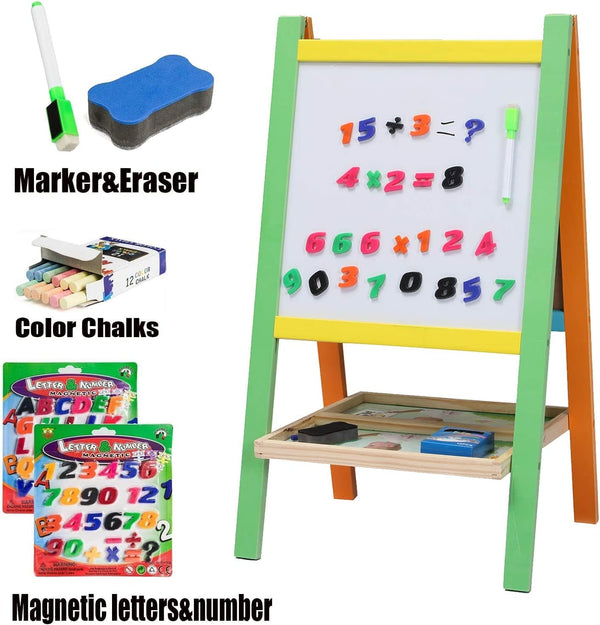 Dubkart Educational toys Kids Educational Wooden Dual Sided Blackboard Size M