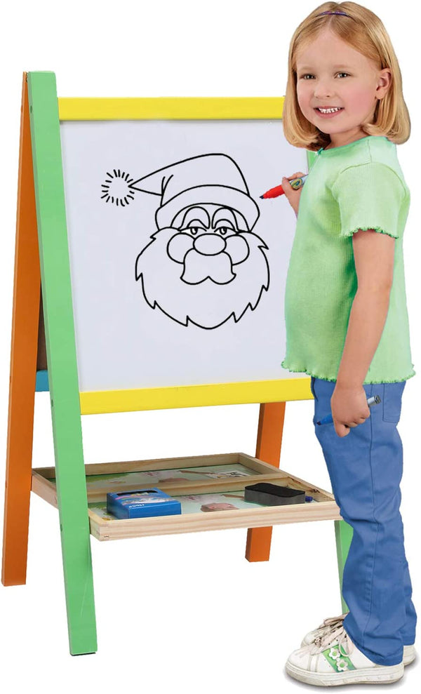Dubkart Educational toys Kids Educational Wooden Dual Sided Blackboard Size M