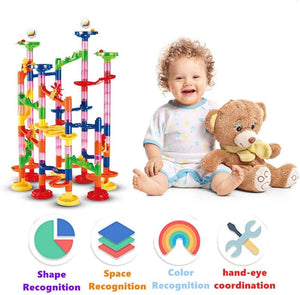 Dubkart Educational toys Marble Run Railway Creative Maze Balls Game Toy