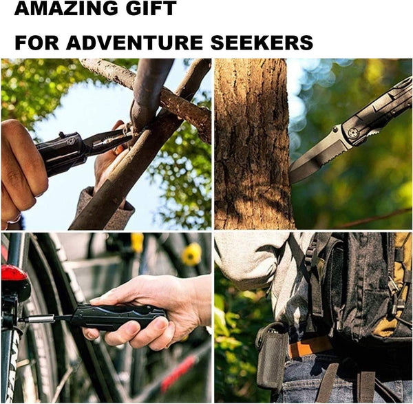 Dubkart Emergency Survival Hunting Foldable Knife Tool Kit