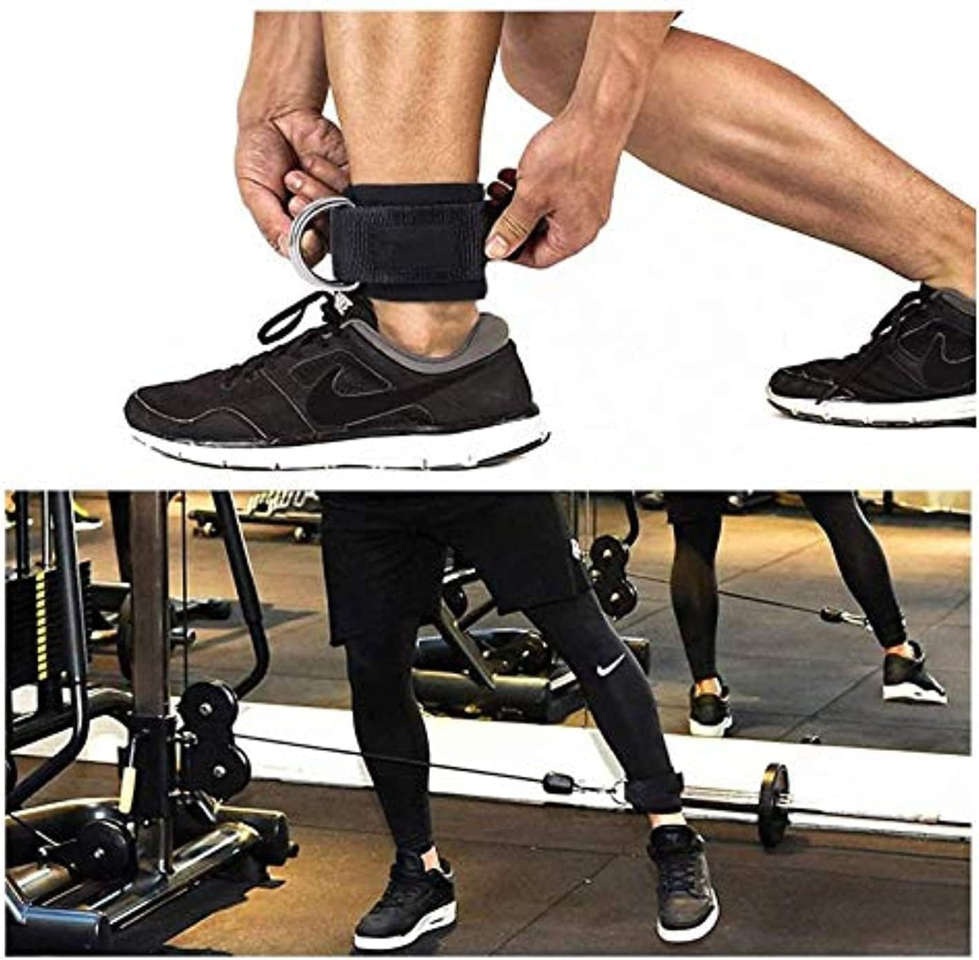 Dubkart Exercise equipment 2 PCS Gym Exercise Workout Fitness Neoprene Ankle Straps