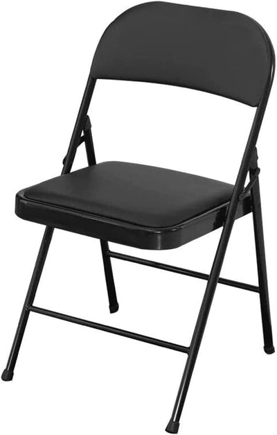 Dubkart Folding Chair with Padded Seats (Black)