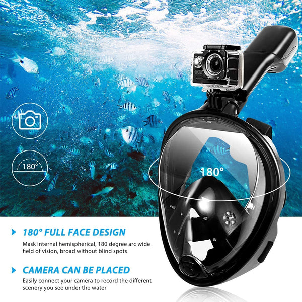 Dubkart Full Face Snorkelling Diving Scuba Mask (Large)