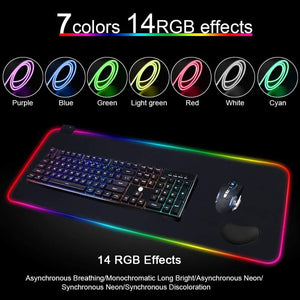 Dubkart Gaming Extra Large RGB LED Lights Gaming Mouse Pad