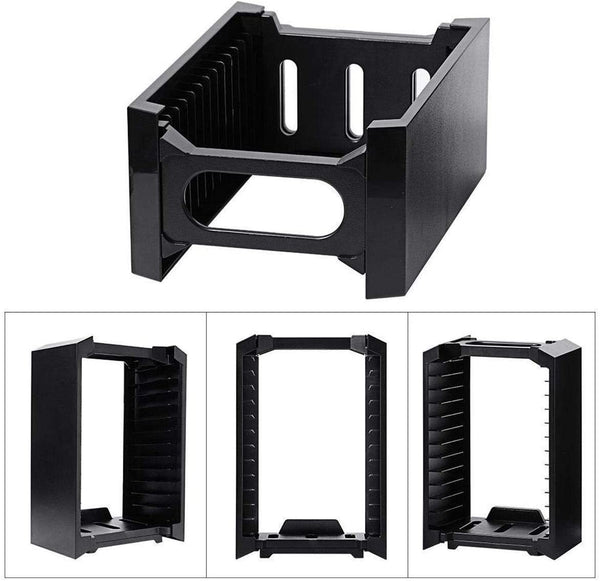 Dubkart Gaming PS4 Multi Disc Storage Tower Stand Holder Wired Charging Dock