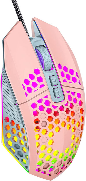 Dubkart Gaming USB Wired Backlit RGB Gaming Mouse with 7 Programmable Buttons