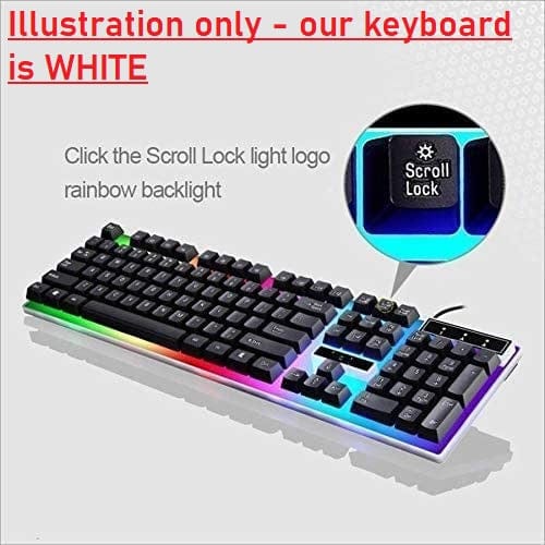 Dubkart Gaming Wired Colorful Backlight Professional Gaming Keyboard & Mouse