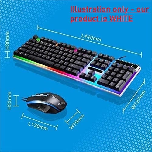 Dubkart Gaming Wired Colorful Backlight Professional Gaming Keyboard & Mouse