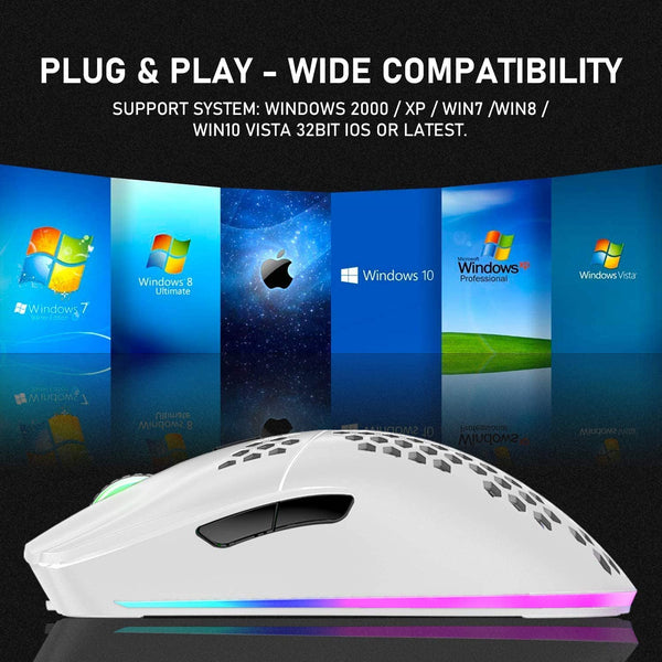 Dubkart Gaming Wireless RGB Gaming Mouse Mamba Snake PC Laptop USB