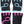 Dubkart Gloves Gym Sports Fitness Workout Riding Cycling Gloves (Blue / Pink)