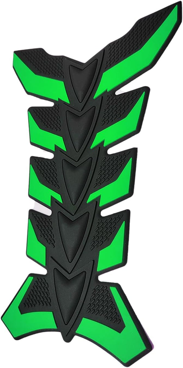 DubKart Green Motorcycle Bike Fuel Tank Pad Sticker 3D Rubber Decal