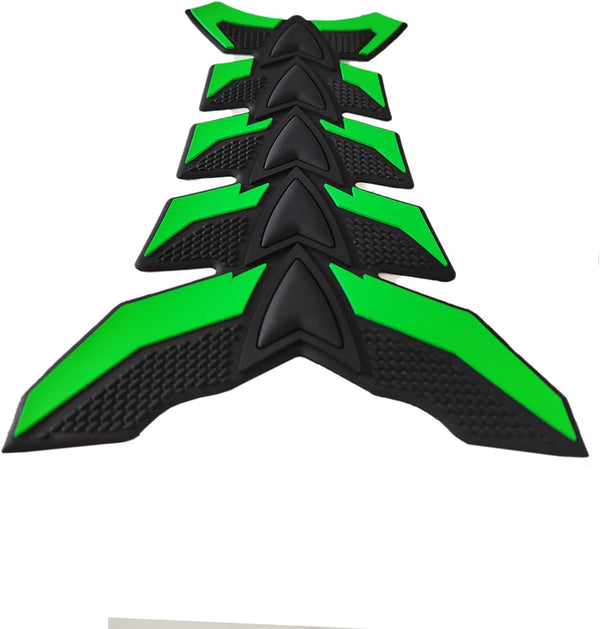 DubKart Green Motorcycle Bike Fuel Tank Pad Sticker 3D Rubber Decal