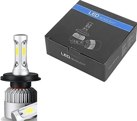 Dubkart H4 LED Car White Headlights with 8000LM Luminous