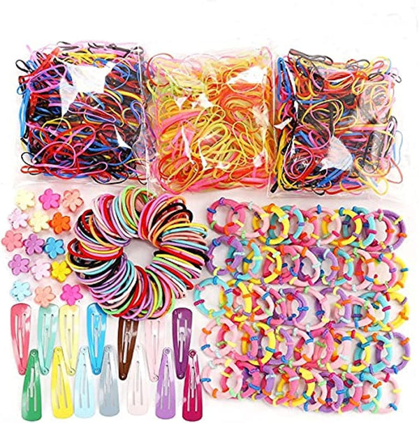 Dubkart Hair accessories 780 PCS Korean Baby Kids Colorful Hair Clip Ties