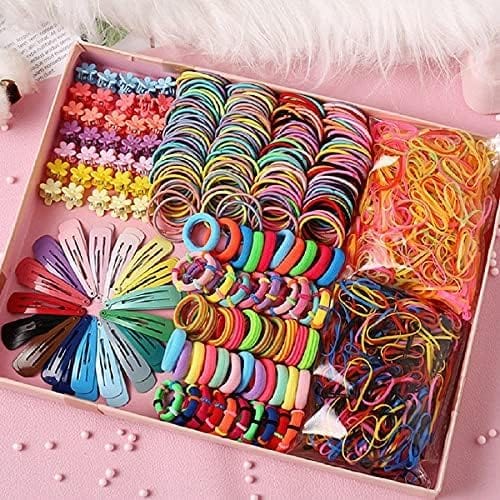 Dubkart Hair accessories 780 PCS Korean Baby Kids Colorful Hair Clip Ties