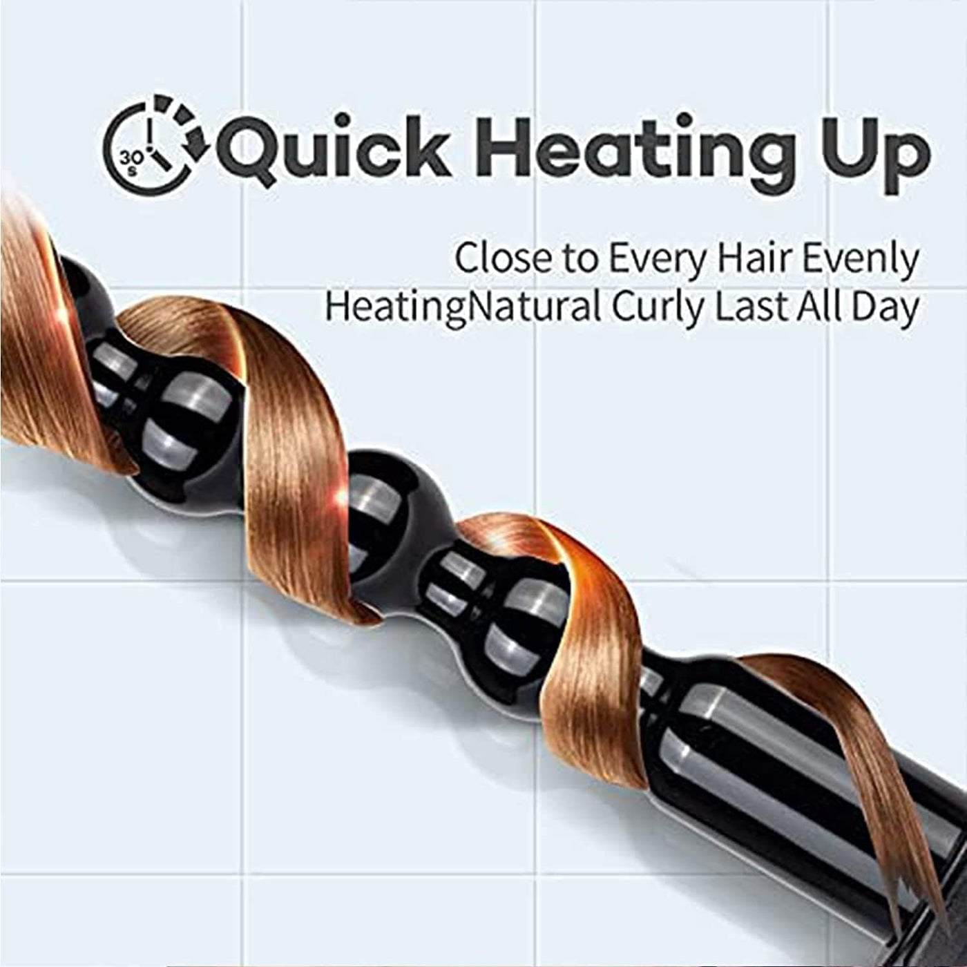 Dubkart Hair Care 6in1 Hair Curling Iron Curler LED Temperature Control