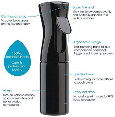 Dubkart Hair Care Hair Sprayer Water Bottle Mist Trigger Ultra Fine Aerosol 300 ml