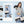 Dubkart Handbags 3PCS Women's Tote Hand Shoulder Bag Set Wallet Purse (Beige & Black)