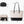 Dubkart Handbags 3PCS Women's Tote Hand Shoulder Bag Set Wallet Purse (Beige & Black)
