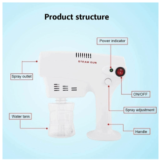 Dubkart Handheld Nano Disinfection Sterilization Atomizing Spray Gun