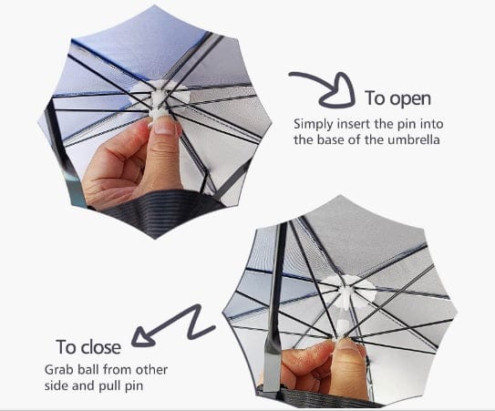 Dubkart Head Mounted Umbrella Hat Foldable