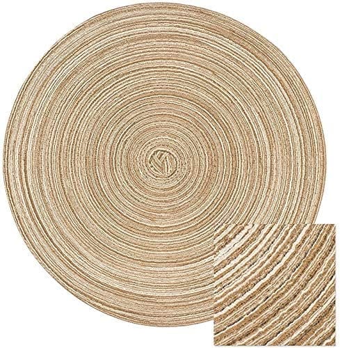 Dubkart Home decor 5 PCS Round Woven Braided Table Mats Set